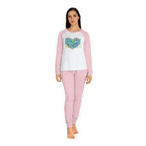 Women's I Like Weed Typographical Art Pajama Set