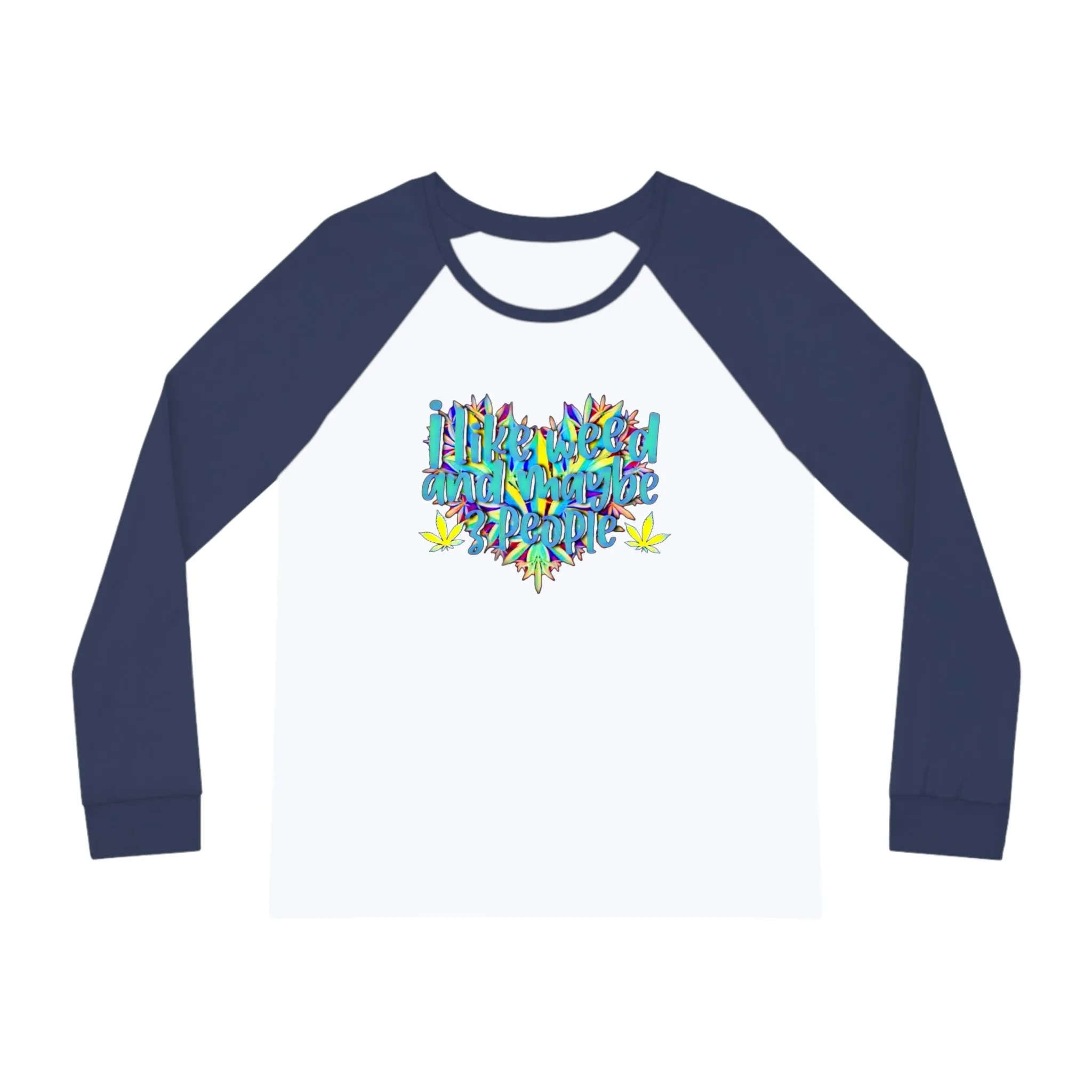 Women's I Like Weed Typographical Art Pajama Set