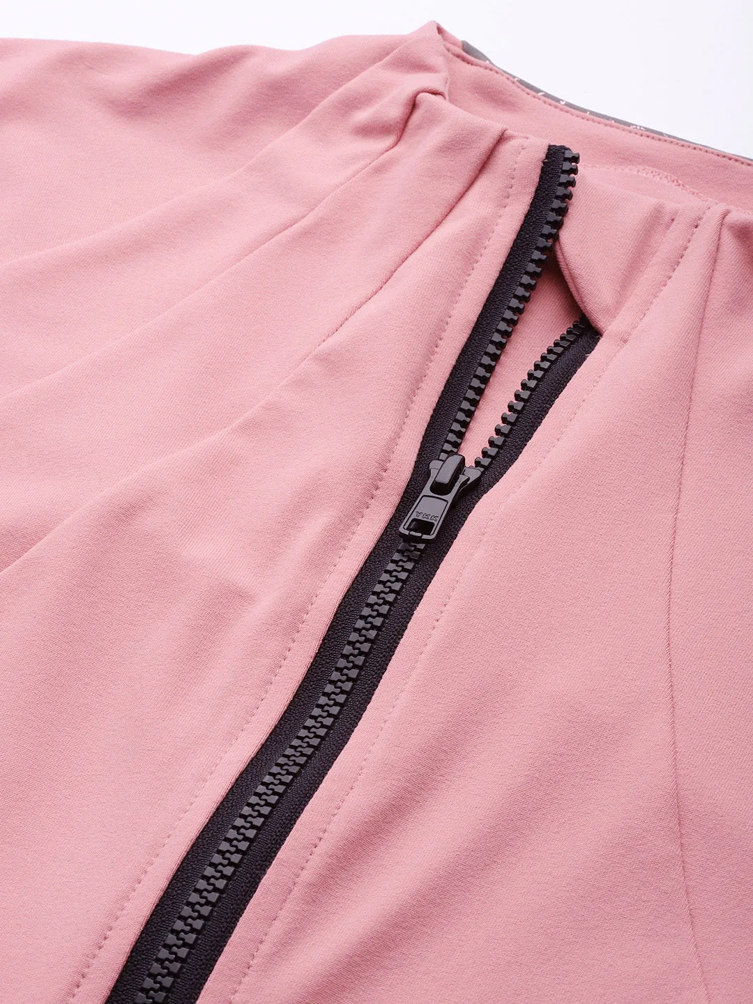 Women's Pink & Grey Snakeskin Print Training or Gym Sporty Jacket