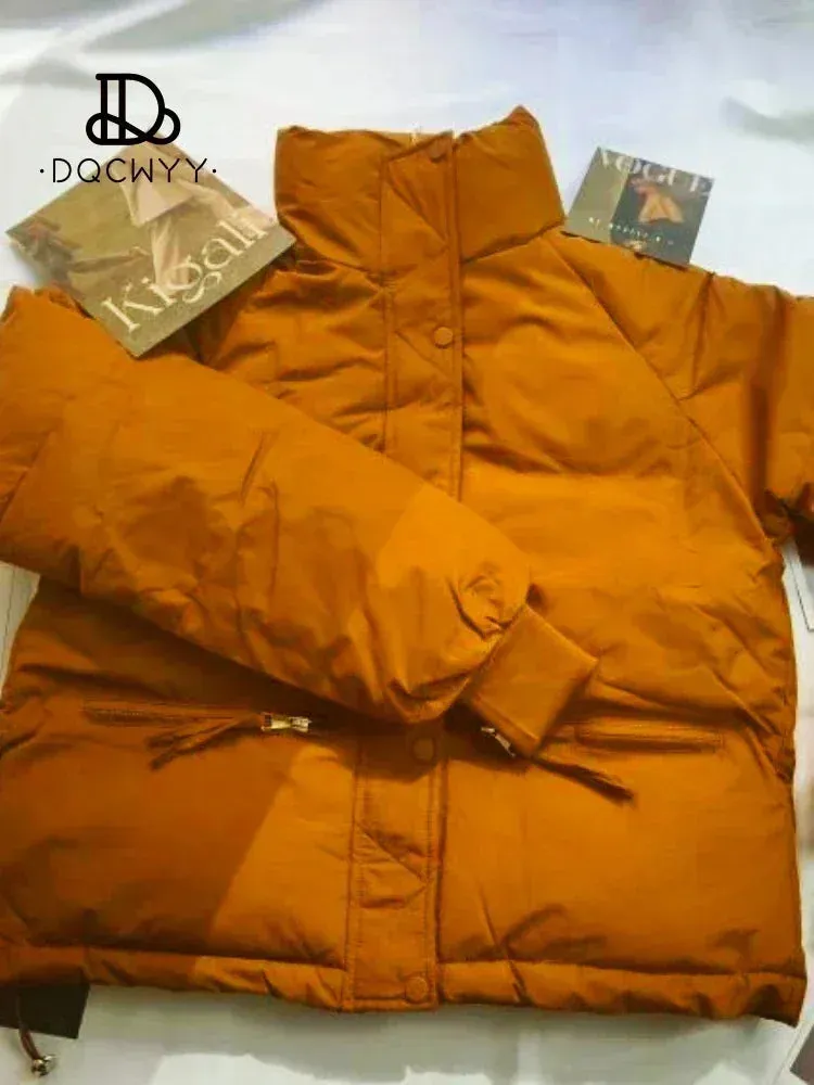 Women's Short Cotton-Padded Coat New Fashion Stand Collar Thick Winter Jacket