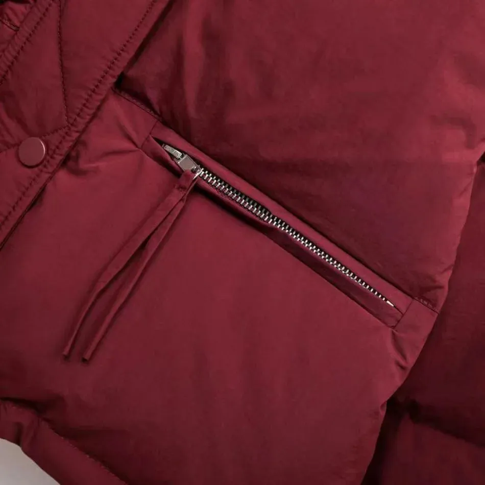 Women's Short Cotton-Padded Coat New Fashion Stand Collar Thick Winter Jacket