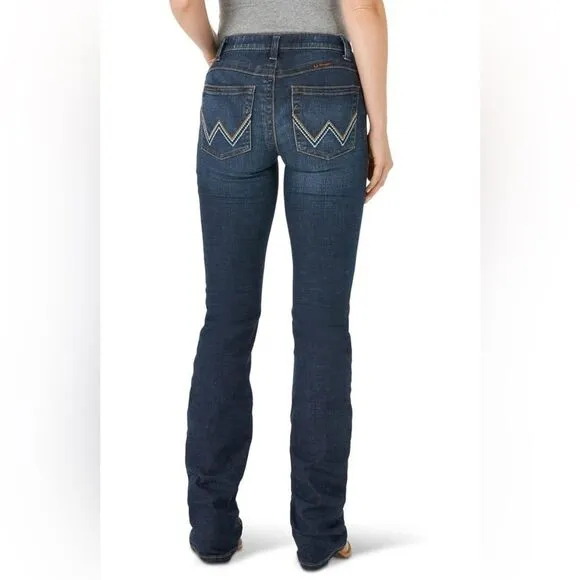 Wrangler Women's Willow Mid Rise Boot Cut Ultimate Riding Jeans NEW