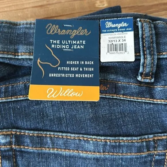 Wrangler Women's Willow Mid Rise Boot Cut Ultimate Riding Jeans NEW