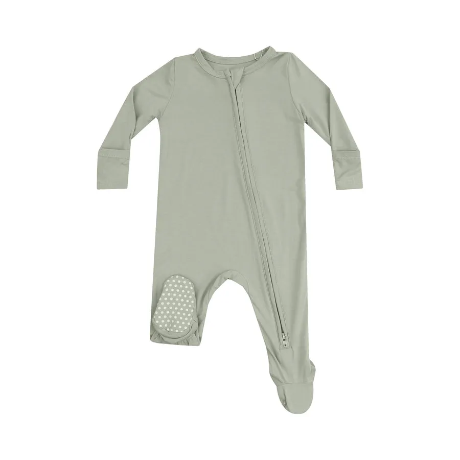 Zipper Footie | Desert Sage